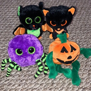 Beanie Baby Halloween Bundle of 4 (Preowned) Rare Find